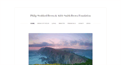 Desktop Screenshot of philipandadelebrownfoundation.org